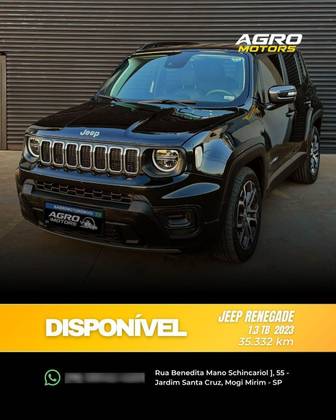 JEEP RENEGADE 1.3 T270 TURBO FLEX LONGITUDE AT6 JEEP RENEGADE 1.3 T270 TURBO FLEX LONGITUDE AT6
